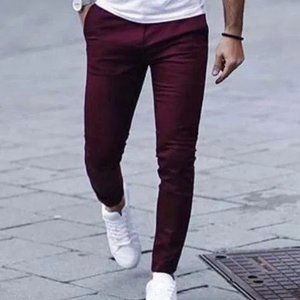 Zara Mens Burgundy Pants | Size 32